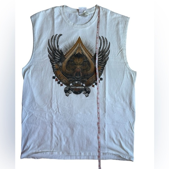Harley Davidson Aces High Albert Lea, MN Sleeveless T-Shirt Mens Size XL…​​ - Picture 3 of 6